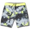 Koupací šortky, boardshorts Volcom Saturate Stoney 19 Lime Tie Dye