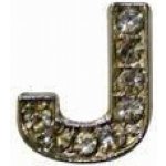 HKM Písmenko J na čelenky stříbrné – Zboží Dáma