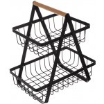 Ruhhy 24265 Dvoupatrový koš na ovoce kov dřevo – Zboží Dáma Ruhhy 24265 Dvoupatrový koš na ovoce kov dřevo – Zboží Dáma