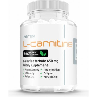 Zerex L-karnitin 80+20 kapslí – Hledejceny.cz