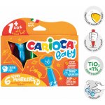 Dětské fixy Carioca Baby Teddy, 6 barev – Zboží Mobilmania