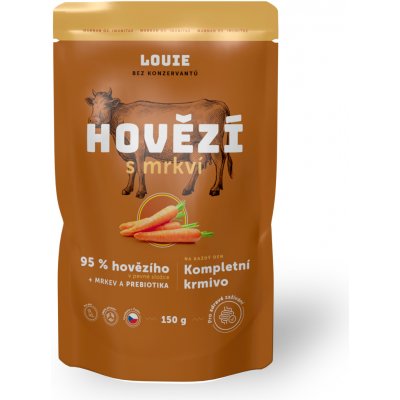 Louie Hovězí s mrkví 150 g – Sleviste.cz