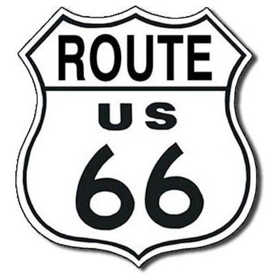 D.E. metal signs Plechová cedule Route 66 Shield 27 cm x 27 cm – Zbozi.Blesk.cz