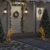 Vánoční osvětlení DKD HOME DECOR Padající hvězda se zemním hČervenáem a 80 LED diodami 62 cm