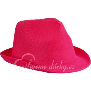 Růžový textilní unisex klobouk