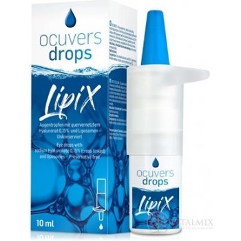 Lunomedic Ocuvers drops LipiX oční kapky s HA 0,15% a liposomy 10 ml