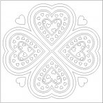 Pískohraní s.r.o. Šablona Čtyřlístek se srdíčky 210 x 210 mm – Zbozi.Blesk.cz