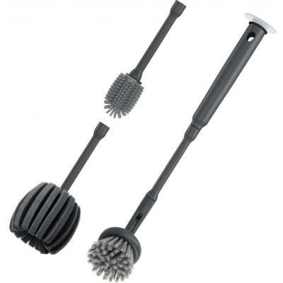 Metaltex Sada 3 kartáčů na nádobí a sklenice BRUSH UP 1x násada + 3x hlavice – Zbozi.Blesk.cz