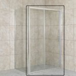 Olsen Spa do niky TREOS BARVA rámu - Hliník leštěný, Rozměr A - 120 cm, Směr zavírání - Univerzální Levé / Pravé, Výplň - Čiré bezpečnostní sklo - 6 mm OLBENW102712CC