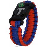 GT-550 Paracord náramek 5v1 modrá/červená – Zbozi.Blesk.cz