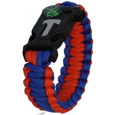 GT-550 Paracord náramek 5v1 modrá/červená – Zboží Mobilmania