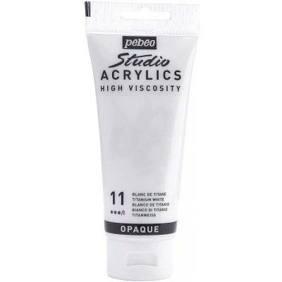 Pébéo Studio Acrylics Akrylová barva 11 Titanium White 100 ml – Zboží Dáma Pébéo Studio Acrylics Akrylová barva 11 Titanium White 100 ml – Zboží Dáma
