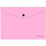 Obálka plastová s drukem A4 Pastelini růžová 402158 – Zboží Dáma