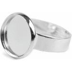 Prstýnek kovové lůžko Ø12 mm polotovar - stříbrná světlá – Zboží Dáma