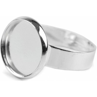 Prstýnek kovové lůžko Ø12 mm polotovar - stříbrná světlá – Zboží Dáma