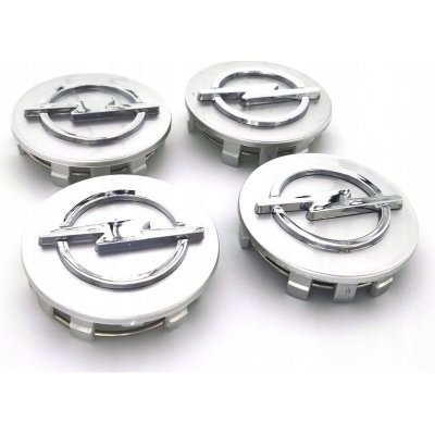 Opel středová krytka alu kola 59 mm, Stříbrná barva 4 ks | Zboží Auto