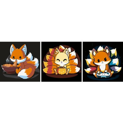 MALUJEŠ Malování podle čísel SET LIŠTIČKA KITSUNE – Zboží Dáma