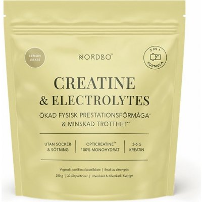 Nordbo Creatine and Electrolytes 250 g – Zboží Mobilmania