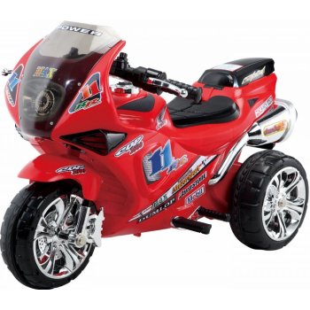 RkToys elektrická motorka RR1000 tříkolka s úložným prostorem červená