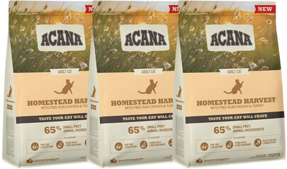 ACANA Homestead Harvest Cat 3 x 0,34 kg