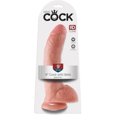 King Cock Dildo 9" s varlaty tělové – Zboží Mobilmania