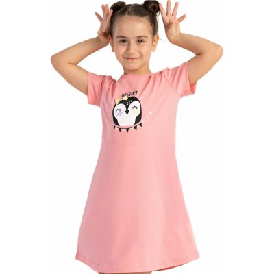 Noční košilka a spící sovička 1F0981 růžová – Zboží Dáma
