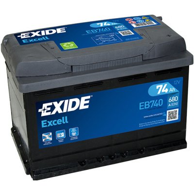 Exide Excell 12V 74Ah 680A EB740 – Hledejceny.cz