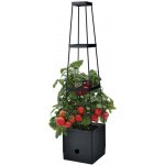 STREND PRO Květináč plastový s opěrnou věží 25×25×105 cm 213982 – Zboží Mobilmania