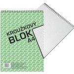 Bobo blok A4 čtverečkovaný kroužkový 50 listů – Sleviste.cz
