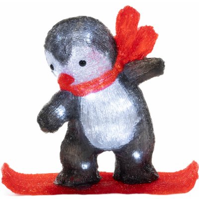 Fééric Lights and Christmas Zimní LED dekorace tučňák 30,3 cm – Hledejceny.cz