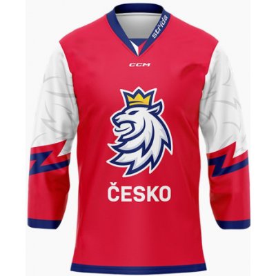 Český hokej Dres CCM Česko 2022 fan SR červená – Sleviste.cz