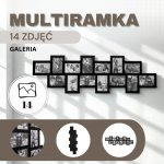 Fotorámeček na 14 fotek, 118x36 cm, černý SPRINGOS PANORAMA – Hledejceny.cz
