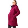 Těhotenská bunda Mamalila zimní vlněný kabát růžový