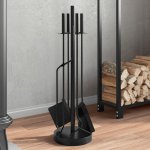 Sada 5 kusů krbového nářadí 18 x 66 cm ocel – Hledejceny.cz