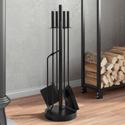 Sada 5 kusů krbového nářadí 18 x 66 cm ocel – Hledejceny.cz