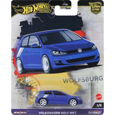 Mattel HW Prémiové auto velikáni VOLKSWAGEN GOLF MK7 HRV79 – Zboží Dáma