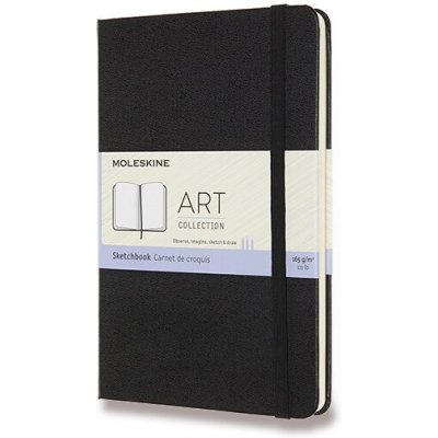 Skicář Moleskine - tvrdé desky - M, čistý, černý – Zboží Dáma
