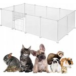 SongmicsHome Ohrádka pro malá zvířata z průhledného plastu BEN 125 x 63x 42 cm transparentní LPC001W01 – Sleviste.cz