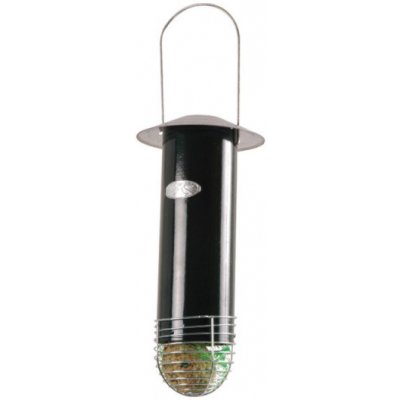 Esschert Design Kovové závěsné krmítko pro ptáky na lojové koule se zinkovou stříškou, , zelené – Zboží Dáma