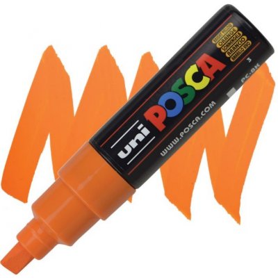 Uni Posca 8K pomerančový – Zboží Mobilmania