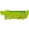 Dřevěná hračka Viga nástěnná hra Krokodýl 91 cm zelená