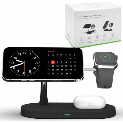 Tech-Protect A12 3in1 Stand & Wireless Charger černá – Zboží Mobilmania