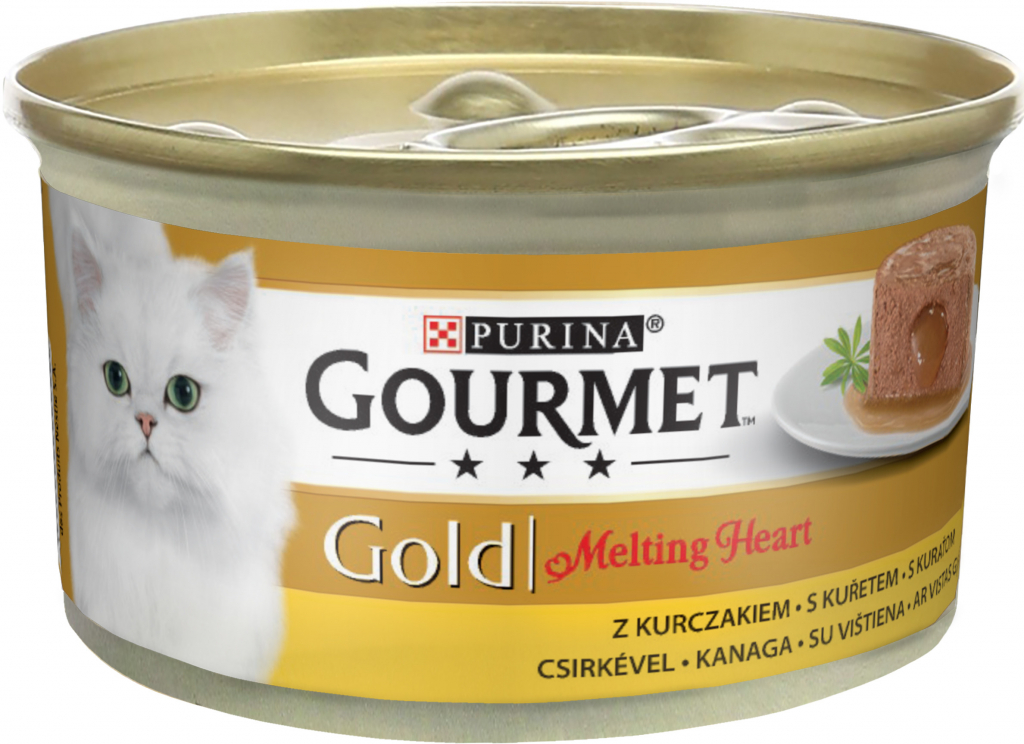 Gourmet Gold Melting heart s om uvnitř kuře 85 g