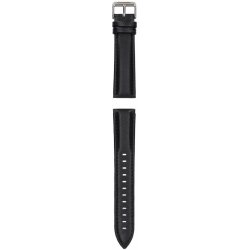 Garett Smartwatch řemínek 20 mm pro Verona/Veronica, černý se stříbrnou sponou STRAP _VER_SB_LEATHER