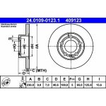 Brzdový kotouč ATE 24.0109-0123.1 | Zboží Auto