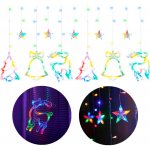 KIK KX4281_2 LED světelné závěsy 2,5 m 138 LED sobi – Hledejceny.cz