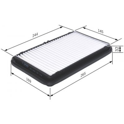 BOSCH F 026 400 001 Vzduchový filtr (F026400001) – Hledejceny.cz