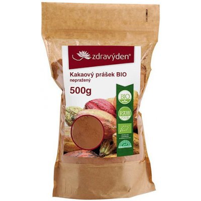 Zdravý den Kakaový prášek BIO nepražený 500 g – Zboží Mobilmania