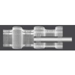 MAGAM Záclonová řasící páska, stuha TZ28/P-200 obojživelník, tužkové sklady, řasení 1:2 nebo navlečení na tyč, transparentní, šířka 10cm (v metráži) – Zboží Dáma