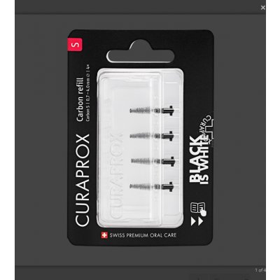 Curaprox CPS Black is White Carbon vel. S 4 ks – Zboží Dáma